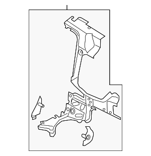 DT1Z61277A59G - Body: Quarter Panel Reinforcement for Ford Image
