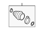 7E0498203C - Front Drive Axle: Outer Cv Joint Boot for Audi Image