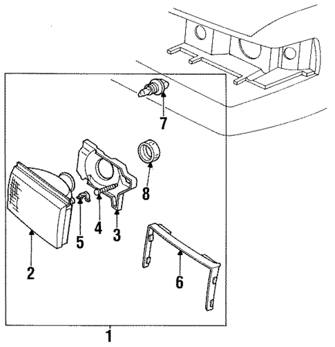 Bulbs - Chassis for 1984 Lincoln Mark VII #0