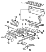 3028131112 - : Panel Above Lid for Volkswagen: Fox Image
