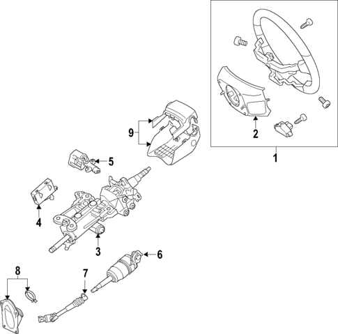 Steering Column for 2021 Lexus LX570 #0