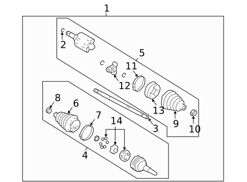 Drive Axles for 2003 Oldsmobile Alero #0