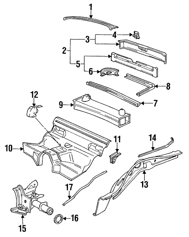 91150104161 - Body: Seat Support for Porsche Image