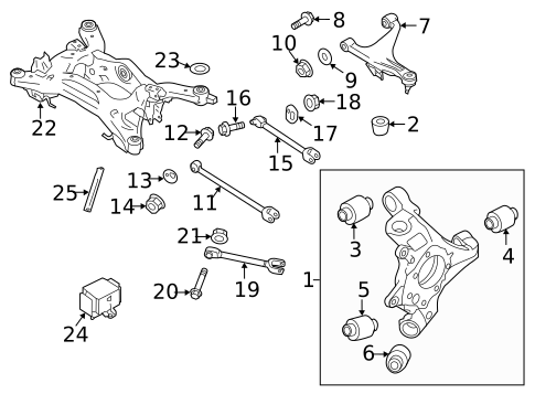 Rear Suspension for 2014 INFINITI Q70 #1