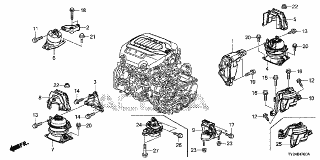 Engine Mounts (1) for 2015 Acura RLX #0