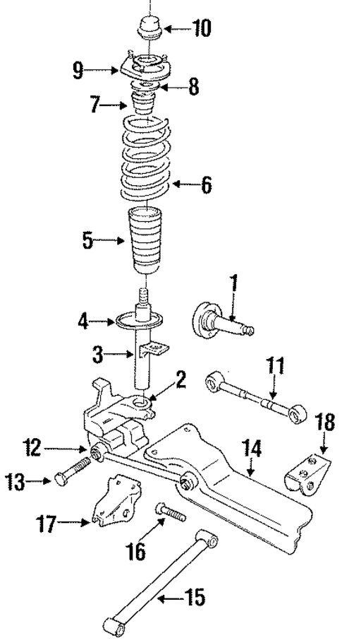 Rear Suspension for 1995 Chrysler LHS #0