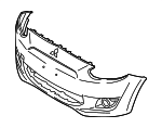 6400D340 - : Bumper Cover for Mitsubishi: Mirage Image