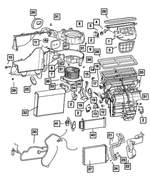 68017813AB - : Air Inlet Door for Jeep: Commander, Grand Cherokee Image