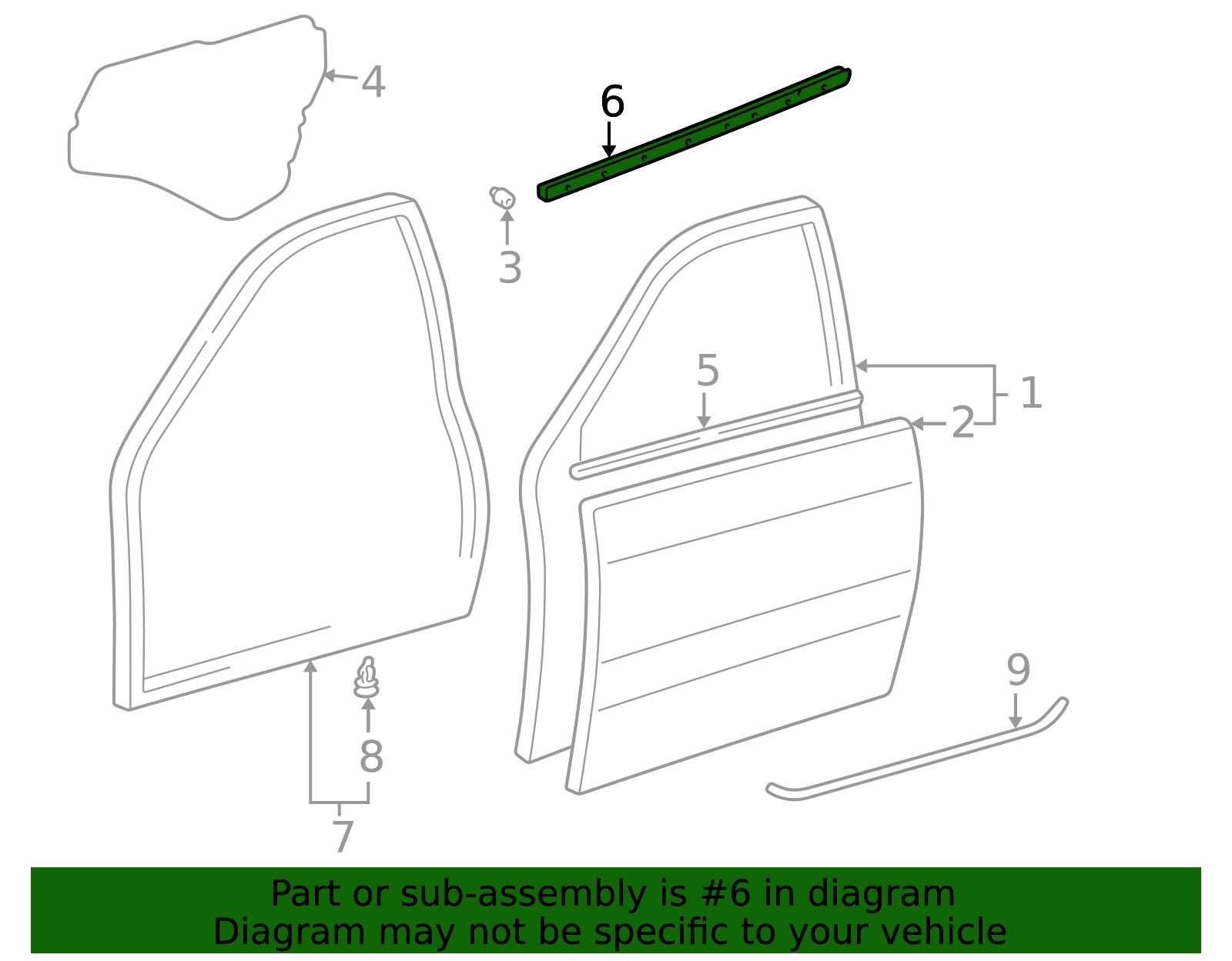 68220-60061 - Door Window Belt Weatherstrip Lexus of Stevens Creek