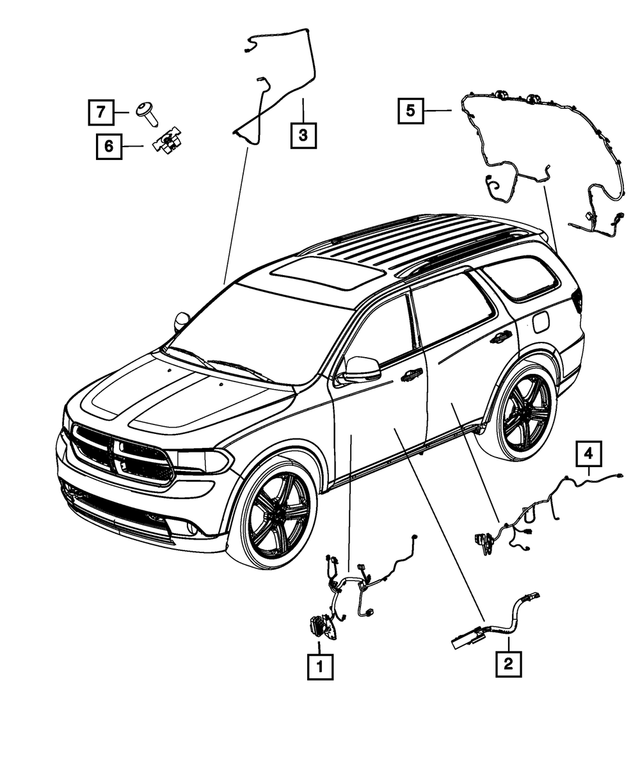 68087563AA - Electrical: Door Jumper Wiring, Right Or Left for Mopar Image image