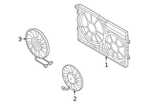 Cooling Fan for 2006 Volkswagen Rabbit #0