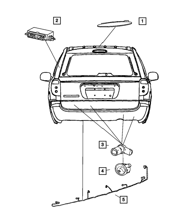 56040539AG - Electrical: Parking Assist Module for Mopar Image