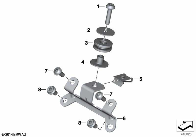 7129907401 - Fuel System: Isa Screw - M6X25-8.8-ZNNIV for BMW-Motorrad Image