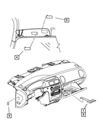 4595748AA - Labels All Vehicle Locations: Air Bag Warning Label for Mopar Image