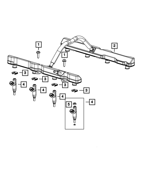 Fuel Rail and Injectors for 2022 Ram 1500 Classic #0