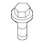 90119A0397 - Body: Impact Bar Bolt for Lexus: ES250, ES300h, ES350, GS350, GS450h, IS F, IS250, IS350, LC500, LC500h, LS460, LS500, LS500h, LS600h, LX600, LX700h, NX200t, NX300, NX300h, RX350, RX450h, UX200, UX250h, UX300h Image