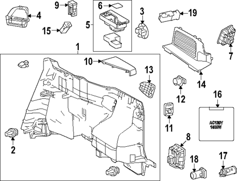 Interior Trim - Quarter Panels for 2025 Lexus TX350 #0