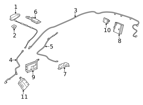 Antenna & Radio for 2014 Acura RLX #0