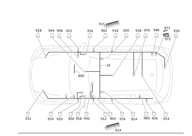 45468240 - Electrical Equipment and Instruments: Distributor Block for Mercedes-Benz Image