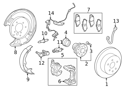 Rear Brakes for 1998 Lexus LS400 #1