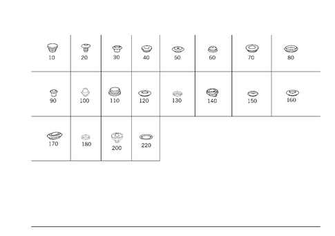 Expansion Plugs, Grommets for 1999 Mercedes-Benz SLK230 #0