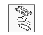 81250AC030A0 - Body: Dome Lamp Assembly for Toyota Image image