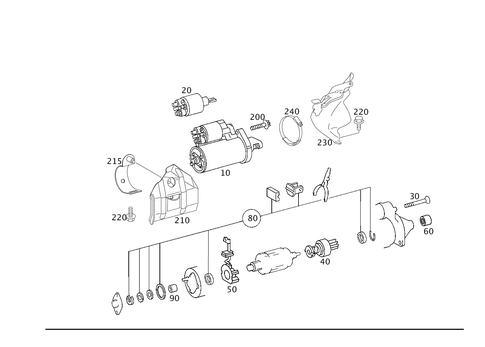Starter for 2009 Mercedes-Benz E320 #0