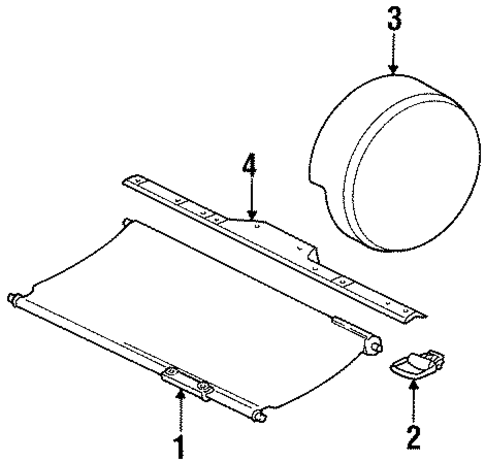 Interior Trim - Rear Body for 2000 Jeep Cherokee #0