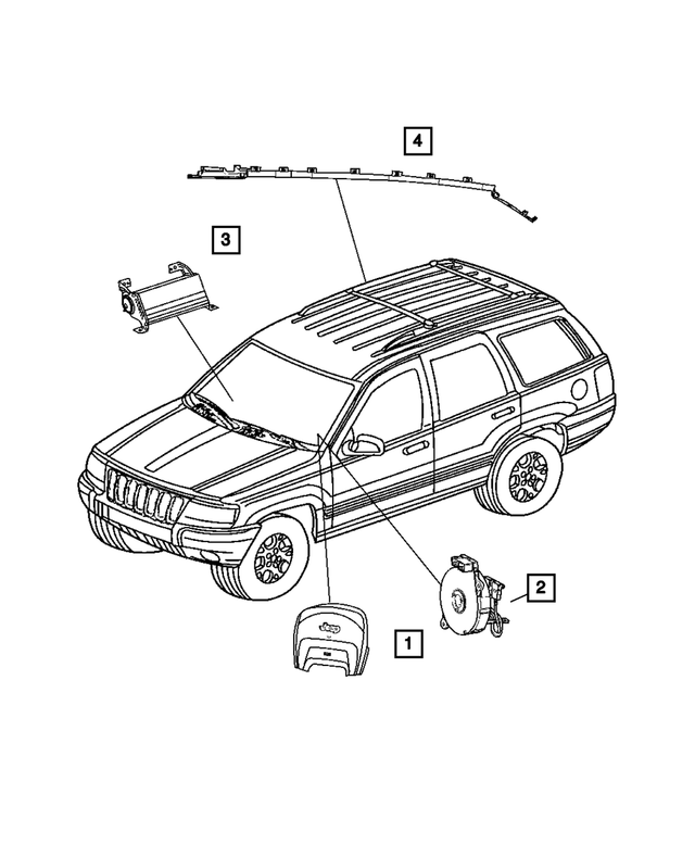 56042770AF - Electrical: Clockspring for Mopar Image