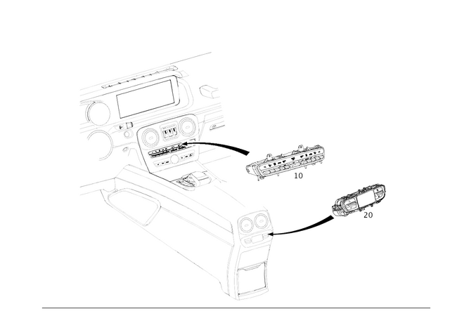 2139050108 - Heating and Ventilation: Switch Block for Mercedes-Benz Image image