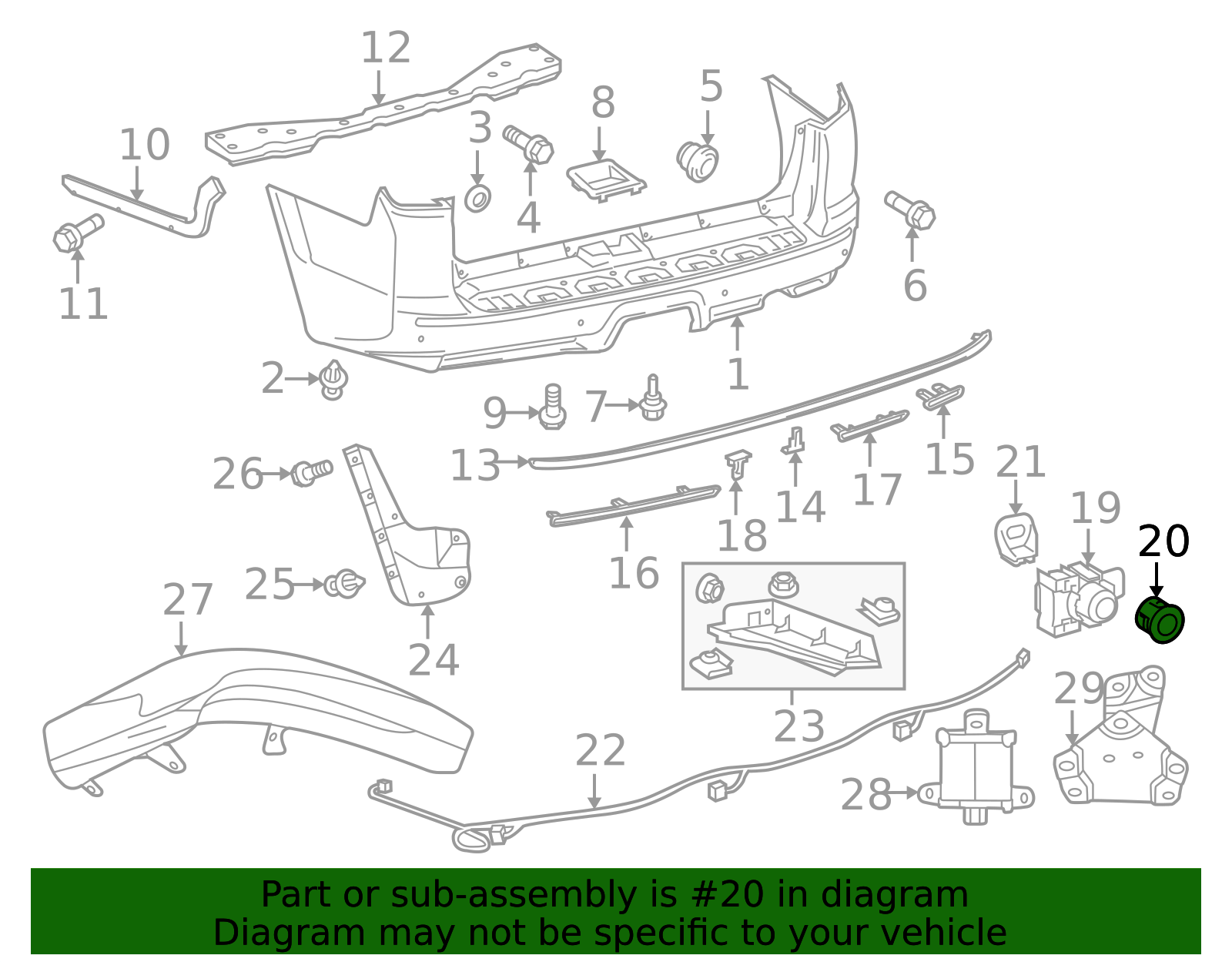2014-2023 Toyota 4Runner Parking Aid Sensor Housing 89348-64030-B1 ...