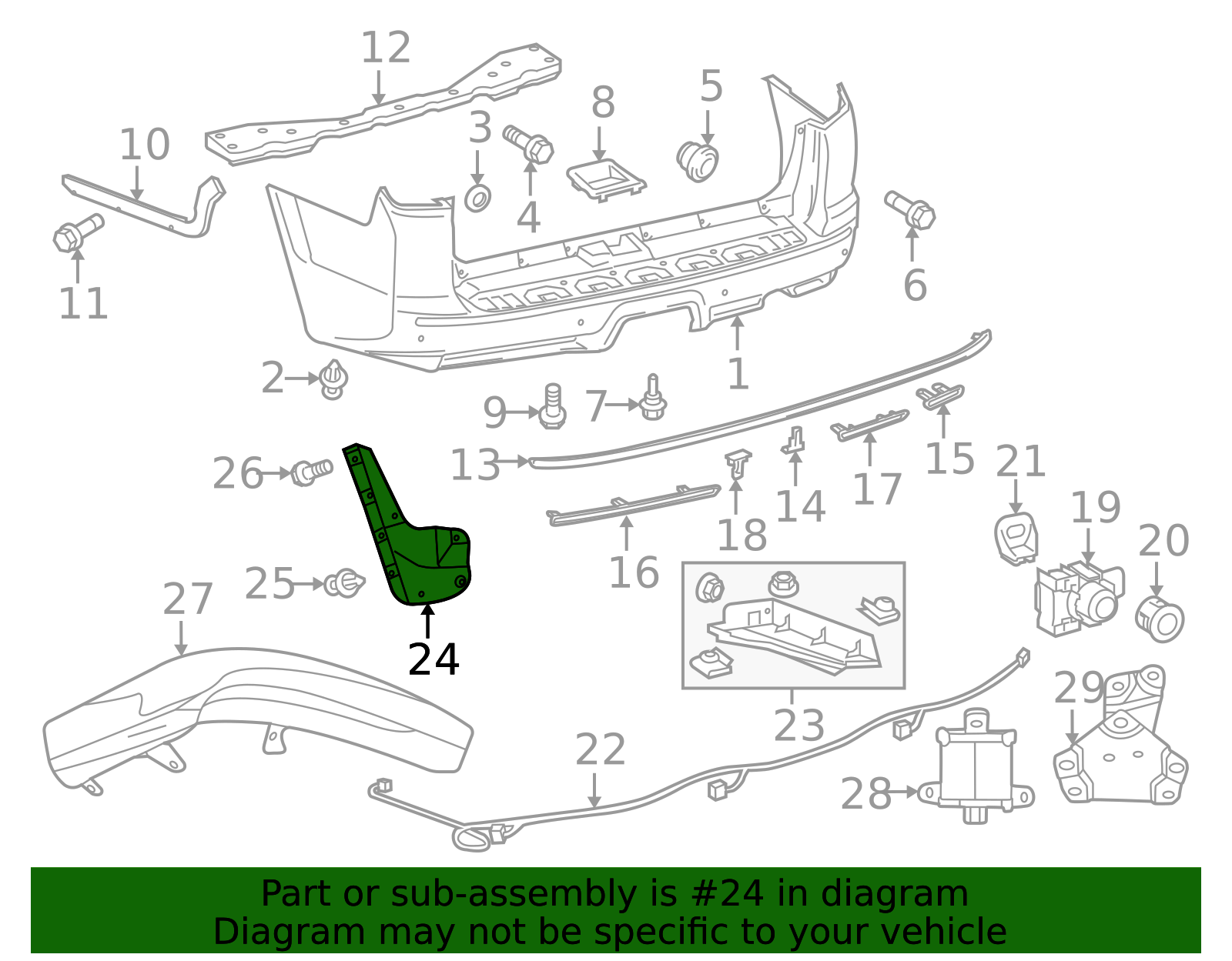 2010-2024 Toyota 4Runner Mud Guard 76625-35240 | Ourisman Toyota Parts