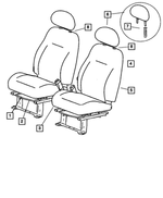 5104708AA - Interior Trim: Seat Cushion Frame, Right &amp; Left for Mopar Image image
