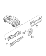 6KD31LRSAA - Exterior Ornamentation: Nameplate for Mopar Image