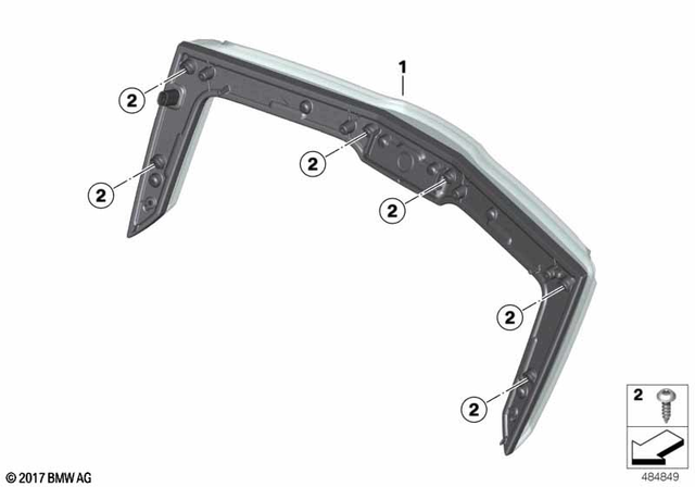 63218560199 - : Rear Light, Topcase for BMW-Motorrad Image