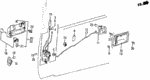 75556605010 - Body/Air Conditioning: BOLT, LOCK STRIKER for Honda Image