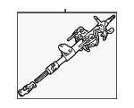 4520002091 - Steering: Steering Column for Toyota: Corolla Image