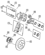 5114439AA - : Rear Disc Brake Pad Kit for Chrysler: Pacifica Image