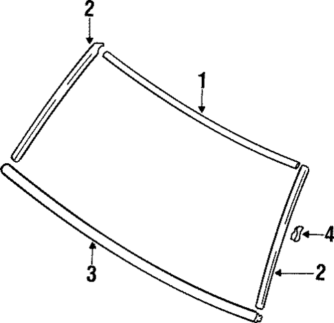 Reveal Moldings for 1997 Mitsubishi Montero #0