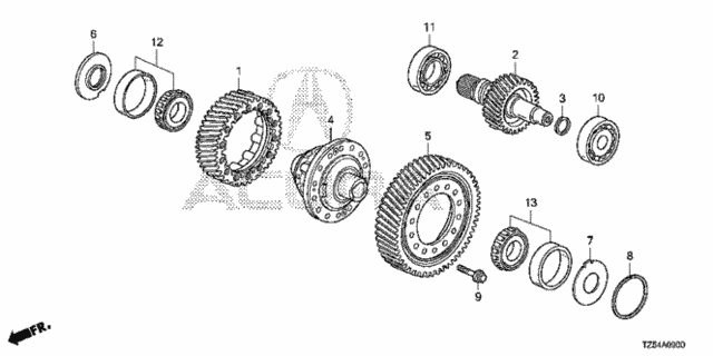 AT Differential (6AT) for 2014 Acura MDX #0