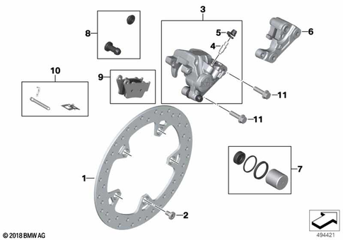 Rear Wheel Brake for 2025 BMW-Motorrad C 400 GT #0