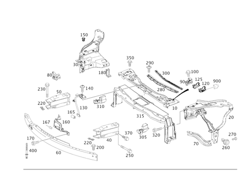 Front Stiffening and Radiator Support for 2017 Mercedes-Benz CLS63 AMG S #0