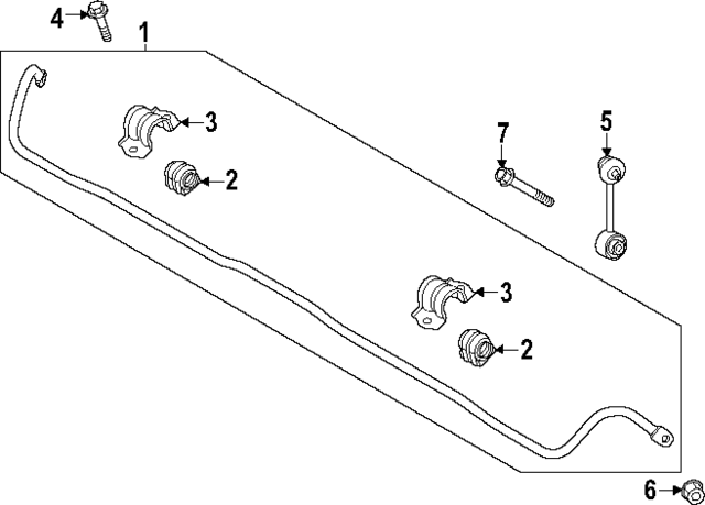 55513DS100 - : Stabilizer Bar Bushing for Hyundai Image