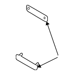 55077075AA - Body: Mirror Lower Bracket for Dodge: B1500, B2500, B3500, Ram 1500 Van, Ram 2500 Van, Ram 3500 Van Image