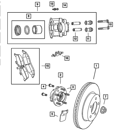 Front Brakes for 2003 Chrysler Concorde #0
