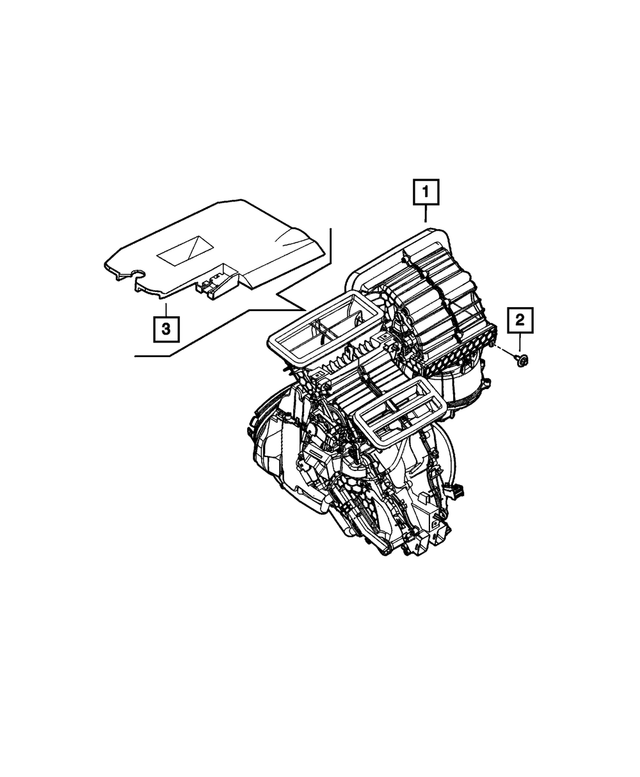 68610691AA - Air Conditioners and Heaters: Heater And A/c Unit for Mopar Image