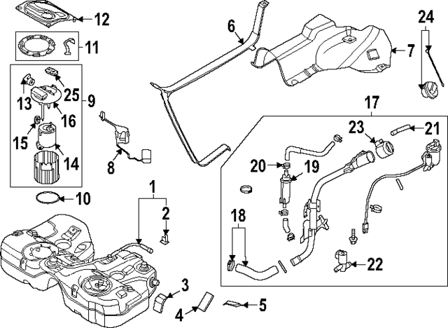 31152L0000 - : Fuel Pump Assembly Lock Ring for Kia Image