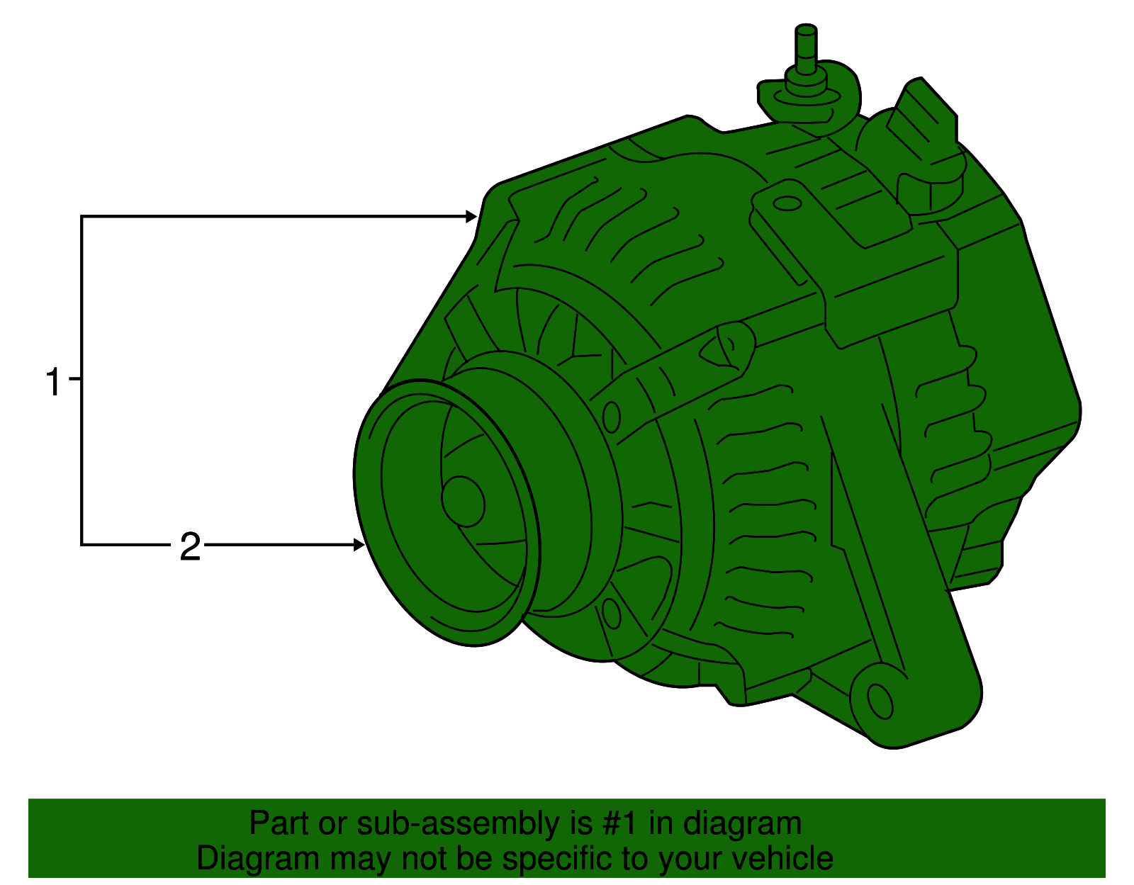 2008-2014 Toyota Alternator 27060-37041 | Toyota Parts Center