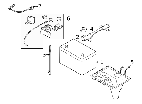 Battery for 2007 INFINITI M45 #0