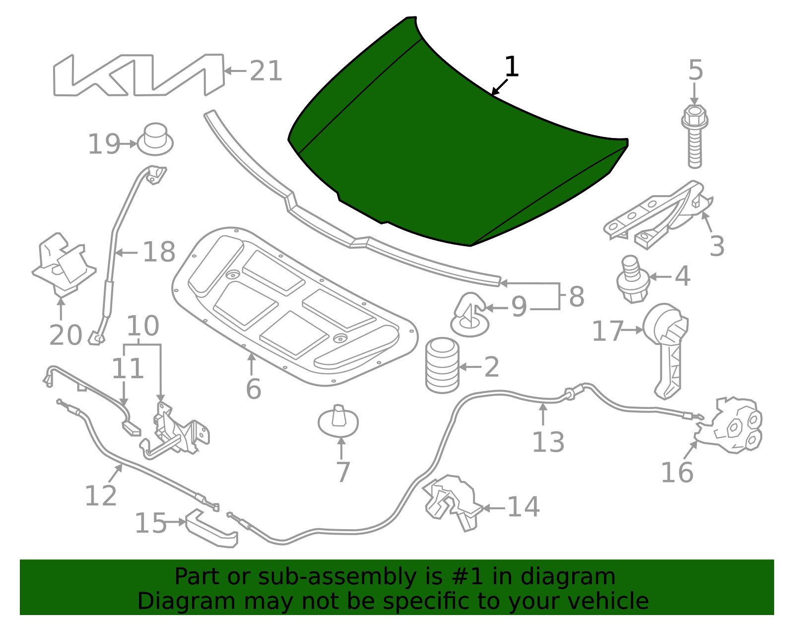 66400-DW000 - Hood 2023-2026 Kia Sportage | Kia Cheap Parts